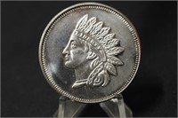 Vintage Indian 1oz .999 Pure Silver Coin