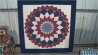 Framed quilt approx 4'x4'