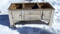 Antique oak drawer base