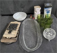 Box of miscellaneous tray cups mould etc