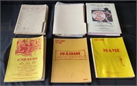 Box of vintage sheet music from musicals