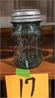 Ball pint jar with zinc lid. Number 8