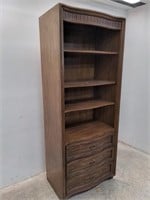 Drexel bookcase cabinet approx 31" x 19" x 79"