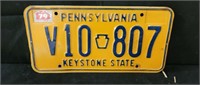 Vintage Pennsylvania license plate