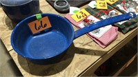 Blue spec enamel camp ware