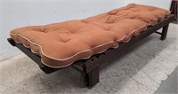 Wooden pool lounge chair