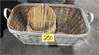 Large laundry basket and hanging basket