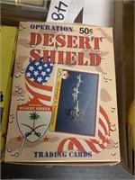 DESERT SHIELD TRADING CARDS-FULL BOX