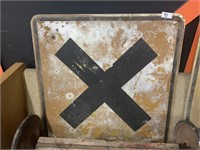 X METAL SIGN-ONE SIDED