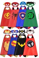 New Kids Costumes 8PCS Superhero Capes for Boys D