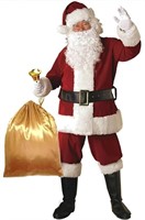 New- Deluxe Santa Costume for Men Santa Claus