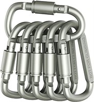 NEW - Outmate 6 pcs Aluminum D-Ring Locking