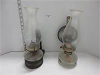 2 OIL LAMPS