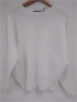 New- Jacansi Men's off white soft sweater padded