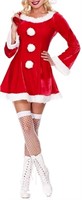 New- Christmas Women Red Hooded Cape Cloak Santa