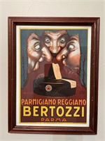 Parmigiano Reggiano Bertozzi Parma Vintage Print