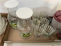 Assorted Drinkware Set - 2 Jugs & 6 Glasses