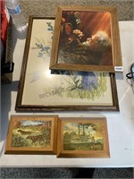 4 Various Size Pictures & Paintings