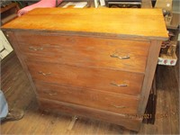 Oak 3 Drawer Dresser-34T x 38W x 16D