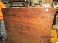 Wooden Vtg. Home Beneficial Shipping Crate to