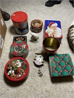 Assorted tins, Coca-Cola and other