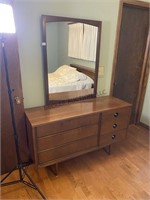 Mid Century 'Stanley' bedroom set of 4; matching n