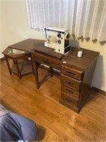 White 710 Sewing Machine w/ Cabinet