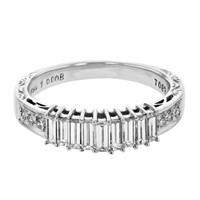 Platinum 0.91ctw Diamond Ring