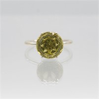 Natural 7.2 Ct Hand Carved Rose Citrine Ring