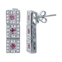 18KT White Gold 7.40ctw Pink Sapphire and Diamond