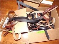 Misc lot of leather belts