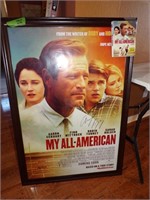 Autographed Movie poster My All American