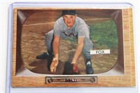 1955 Bowman Nelson Fox baseball card