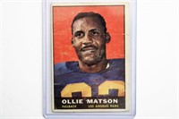 1961 Topps Ollie Matson football card
