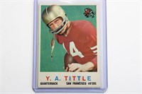 1959 Topps YA Tittle football card