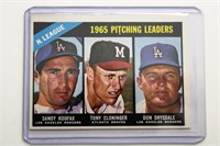1966 Topps Koufax, Drysdale baseball card