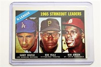 1966 Topps Koufax, Gibson baseball card