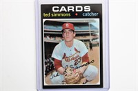 1971 Topps Ted Simmons rookie card