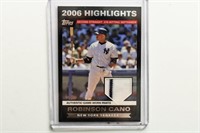 2007 Topps Robinson Cano game used card