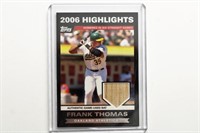 2007 Topps Frank Thomas game used card