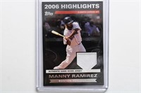 2007 Topps Manny Ramierez game used card