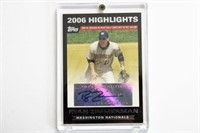 2007 Topps Ryan Zimmerman autographed card