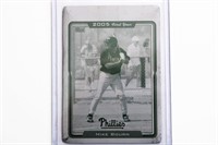 1/1 2005 Topps Printing plate Mike Bourn