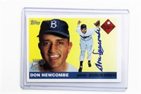 2005 Topps Donald Newcombe autographed card
