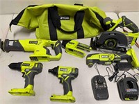 Ryobi 18-Volt ONE+ 6-Tool Kit w/Battery & Charger