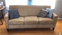 Micro-Fiber Couch w/ Pillows