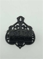 Ornate Wilton Cast Iron Match Safe