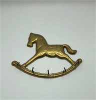 Brass Horse Key Ring Rack