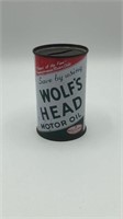 Wolf's Head Motor Oil Metal Bank