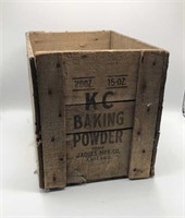 Vintage KC Baking Powder Shippng Crate